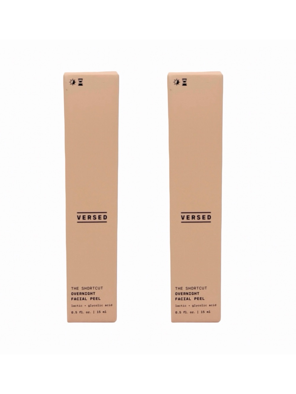 Versed The ShortCut Overnight Facial Peel - Set of 2 - 0.5 fl oz / 15 ml x 2